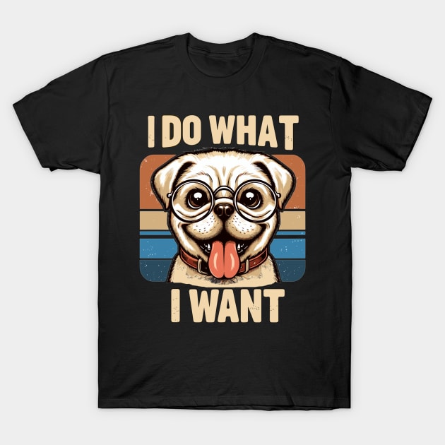 I Do What I Want  Dog T-Shirt by AlephArt